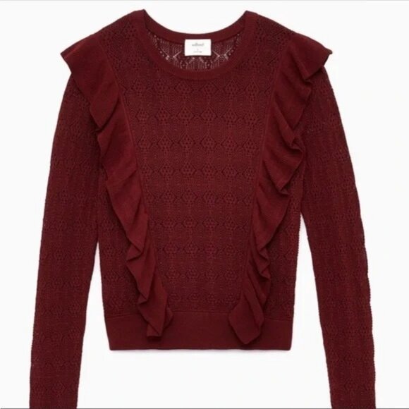 Aritzia Wilfred Bernelle Knit Sweater In Truffle Size XS - Picture 3 of 10